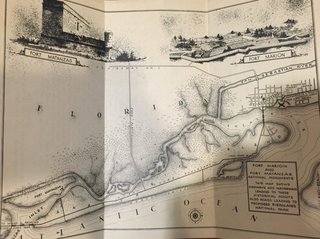 Fort Marion/Fort Matanzas Map