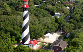 ariel view of St. Augustine lighthouse