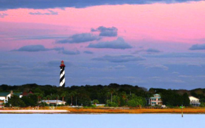 St. Augustine lighthouse at sunset