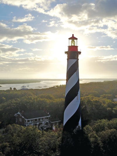 sunrise image of lighthouse